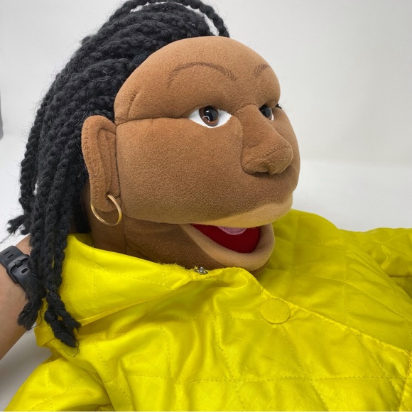 African American Full Body Hand Puppet Ventriloquist Black Puppet 28" Cute - Picture 3 of 12